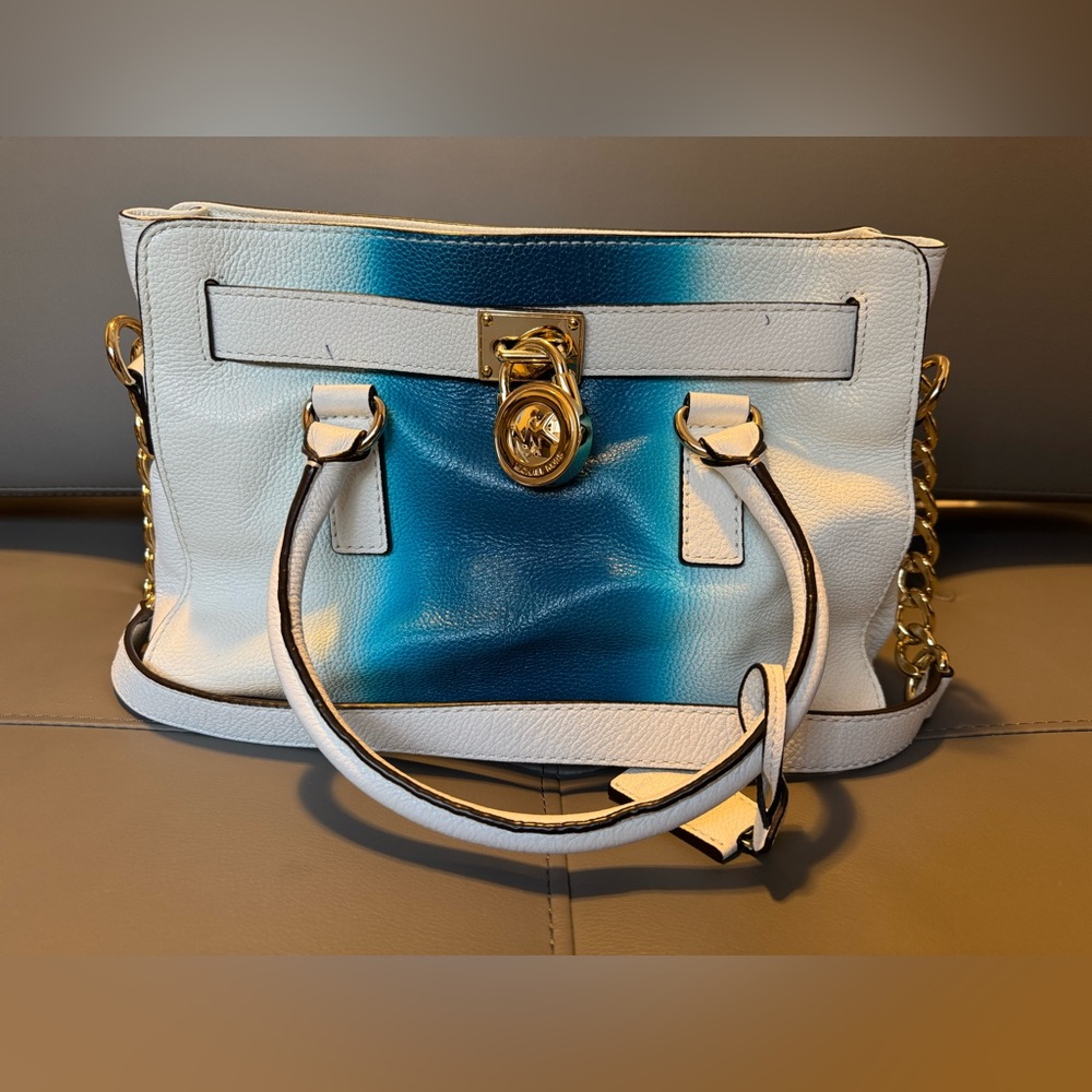 Michael Kors Hamilton Spray Bag Turquoise